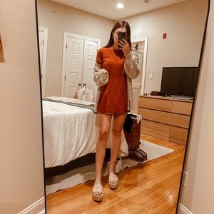 Forever21 Burnt Orange T-Shirt Dress!